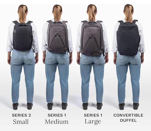 Knack Series 1 Large Travel Backpack, 17-Inch Laptop, Expandable 30L-46L - color: Black, size: Large Backpack