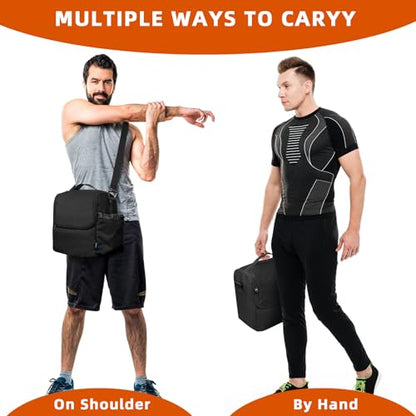 Xxerciz Carry Bag Compatible with Protein Powders, Sport Gym Bag with Adjustable Straps Compatible with Blender Shaker Bottle, Travel Duffel Case Carry On Backpack for Gym, Fitness, Workout