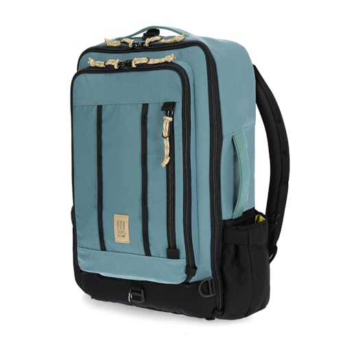 Topo Designs Global Travel Bag – 30L or 40L - Carry-On Compliant Most Airlines, Durable Travel Duffel Bag, Clam Shell Main Pocket, Laptop Sleeve, Backpack, Luggage (30L / Sea Pine) - color: Sea Pine, size: 30L
