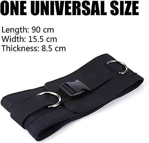 Weighted Bodybuilding Belt, Squat Belt with Chain, Weight Belt for Men and Women, One Size