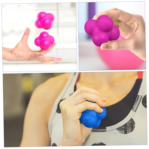 balacoo 6pcs Colorful Reaction Balls Hexagonal Motor Response Training Balls Reflex Training Toys Fitness Equipment Goalkeeper