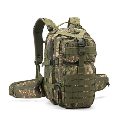 Camo hunting backpack，small tactical backpack, military backpack for men， camping backpack, 3-day bag(Camouflage) - color: Ruins Camouflage