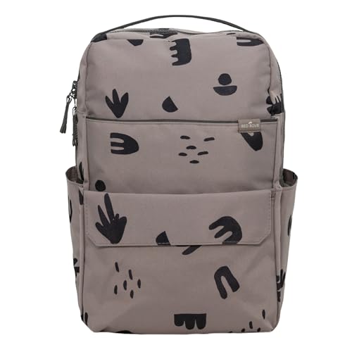 RED ROVR Roo Lightweight 1 LB Diaper Bag Backpack | 11 organizational pockets| Durable & Water-Resistant (Truffle Doodle) - color: Truffle Doodle