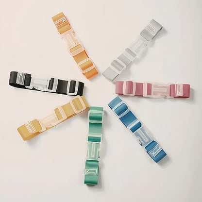 3Pcs Multi-Color Luggage Straps - Elastic Nylon Travel Bag Fasteners, Adjustable 25-35cm Length, Heavy-Duty Suitcase Securing Straps for Luggage, Backpacks, Travel Accessories (Green) - color: green