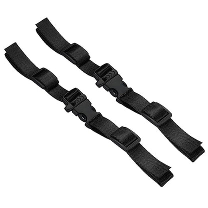 PATIKIL Backpack Belt Strap, 2 Pack Nylon Webbing Adjustable Replacement Waist Strap with Quick-Release Buckle for Pack Backpack Luggage Bags, Black - color: Black