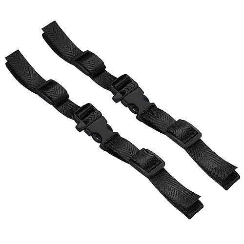 PATIKIL Backpack Belt Strap, 2 Pack Nylon Webbing Adjustable Replacement Waist Strap with Quick-Release Buckle for Pack Backpack Luggage Bags, Black - color: Black