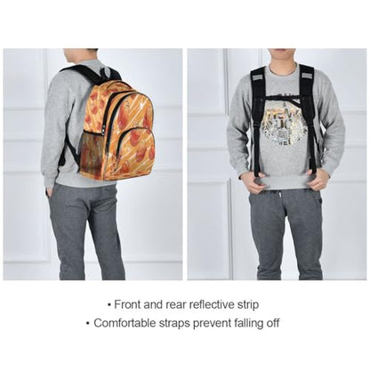 Water-Resistant Travel Basketballs and Stars Backpack - Lightweight Laptop Daypack, 15.6" Laptop Compartment, Durable Commuter Bag for Work & Outdoor#52