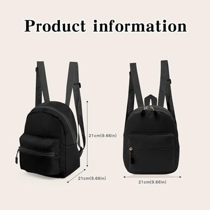Cute Backpack, Lightweight Backpack Small Backpack for Women, Mini Backpack Purse with Zippers for Travel (khaki)