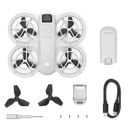 DJI Neo, Mini Drone with 4K UHD Camera for Adults, 135g Self Flying Drone that Follows You, Palm Takeoff, Subject Tracking, QuickShots, Stabilized Video, Built-In Propeller Guard (Controller-Free) - style: DJI Neo (Controller-Free)
