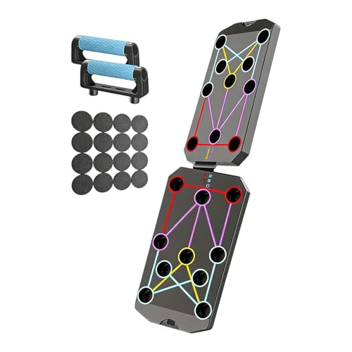 Multifunction Foldable Push Up Boards Portable Push Up Boards Fitness Equipment for Strength Training and Muscle Building Foldable Pushup Board - color: E