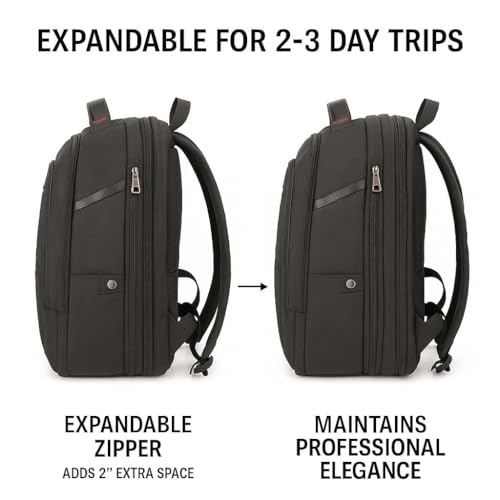 TREKON Classic Laptop Backpack, Durable Waterproof Fabric, 15.6" Laptop Compartment, TSA-Friendly Design, for Work, Office, Commuter & College, Casual Daypack