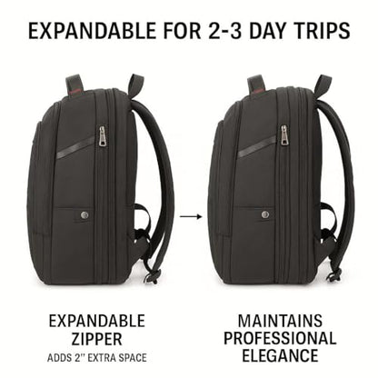 TREKON Classic Laptop Backpack, Durable Waterproof Fabric, 15.6" Laptop Compartment, TSA-Friendly Design, for Work, Office, Commuter & College, Casual Daypack