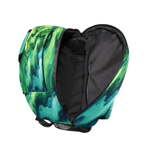 Backpacks for Teens Boys Girls Waterproof Stylish Travel Bags with Chest Strap for Travel Trip Spinach Landscape Style - color: Multicolor04