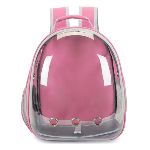 Cat Bubble Backpack Carrier for Small Medium Dogs Cats Carrying Bag, Airline Approved Pet Travel Carrying Bag Dog Hiking Walking Outdoor Backpack (Pink) - color: Pink