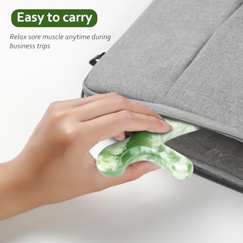 ideayard Trigger Point Acupressure Reflexology Massage Tool, Deep Tissue Massage for Full Body Relaxing Myofascial Release Pain Relief - color: 1pcs Jade
