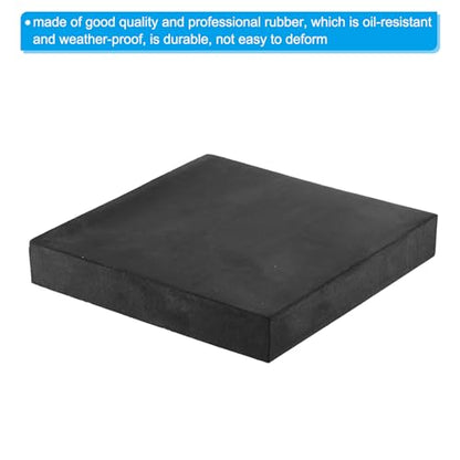 PATIKIL Rubber Anti-Vibration Pads, 2 Pcs Square Vibration Isolation Mats 6" x 6" x 1" for HVAC Air Conditioner Air Compressor Washer Dryer, Black - size: 6" x 6" x 1"