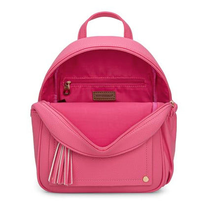 Montana West Mini Backpack Purse for Women Anti Theft Backpacks with Secured Zipper and Tassel - color: Mini Hot Pink