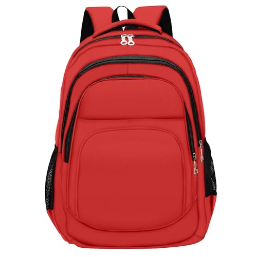rickyh style Stylish Backpack: Multi-functional and Lightweight Bag for Travel, School, and Outdoor Activities - color: 007hongse