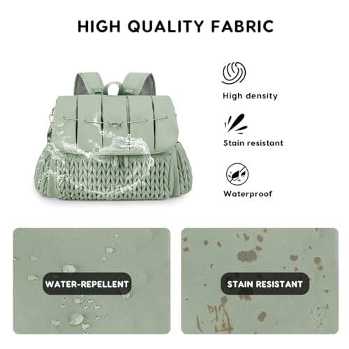 SONARIN Convertible Diaper Bag Backpack Waterproof Nappy Changing Bag Travel Mummy Bag with Changing Pad & Shoulder Strap(Green) - color: Green