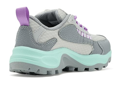 Merrell Kids' Stowe Low - color: Grey/Aqua, size: 7 Big Kid