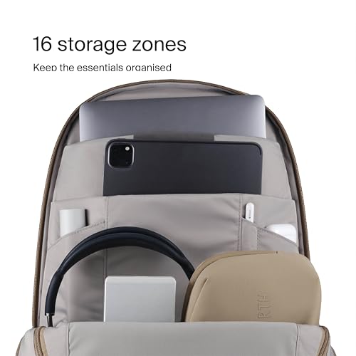 Urth Arkose 20L Modular Backpack + 3.7L Camera Insert - Water Resistant, Anti-Theft, Recycled Bag for DSLR/SLR/Mirrorless, 13-16 Inch Laptop in Beige - color: Beige