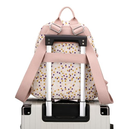 Backpack Purse for Women Ladies Nylon Bag Casual Daypack Travel Shopping Pack (H Style Letter Grey) - color: H Style Letter Grey