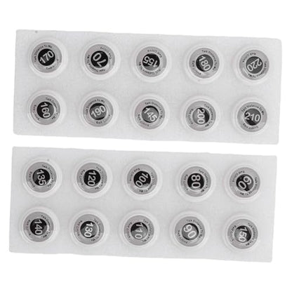 SUNGOOYUE Golf Club Distance Markers, 20 Pack Easy Install Golf Ball Makers Reference for Golfers & Training Sessions - color: White