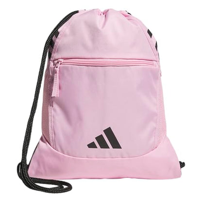 adidas Stadium Sackpack – Drawstring Backpack Gym Bag, 13L - color: True Pink/Black
