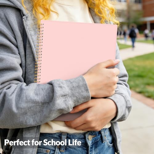 SUNEE Academic Planner 2026-2027 – Weekly & Monthly Planner, July 2026 to June 2027, 8.5"x11", Thick Paper, Tabs, Pockets, Bookmark, Spiral-Bound, Student Teacher Organizer, Pink - color: Pink