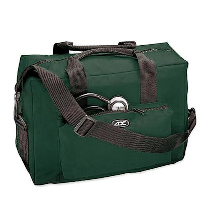 ADC 1024 Nurse/Physician Nylon Medical Equipment Instrument Bag, Dark Green - color: Dark Green