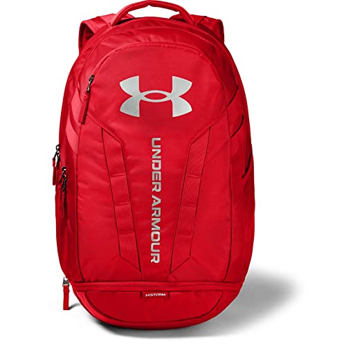 Under Armour Unisex Hustle 5.0 Backpack - color: Red (600)/Silver