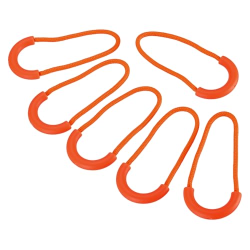PATIKIL Zipper Pulls Replacement, 15 Pack Extension Cord Handle Plastic U-Shape Tab Tag Extender for Luggage Backpacks Jackets, Orange - color: Orange, size: 30mm