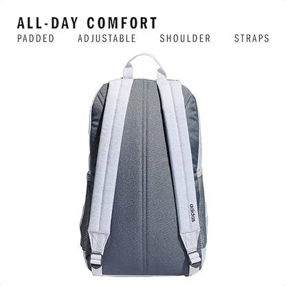 3-Stripe Classic backpack for men and women, bag with laptop sleeve - color: Jersey White/White Rainbow/4.0