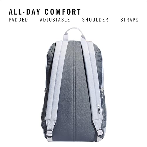 3-Stripe Classic backpack for men and women, bag with laptop sleeve - color: Jersey White/White Rainbow/4.0
