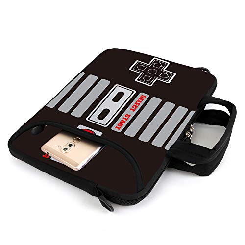 AMARY 17" Laptop Shoulder Bag Carrying Case Adjustable shoulder straps, comfortable handle, front pocket for storing mouse (Game) - color: Game