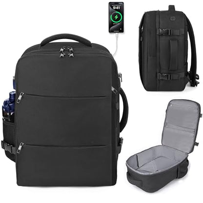 DEYACE Travel Backpack for Men Women, TSA Approved Carry On Backpack 17x13x8 Personal Item Size Airplane Approved Weekender Bag, Water Resistant Lightweight Laptop Daypack for Flight