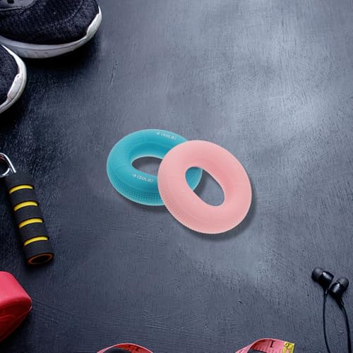 Artibetter 3pcs Silicone Hand Grip Strengthener Set with 20-80lb Resistance Rings, Finger Exerciser for Forearm Training and Rehabilitation, Fitness Hand Squeeze Trainer for Strength Building