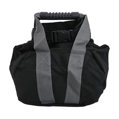 Adjustable Canvas Kettlebell Sandbag with Handle for Strength Training, Home Gym Fitness and Yoga, Empty Weight Bag Fillable 0-35 lbs for Squats Swings,