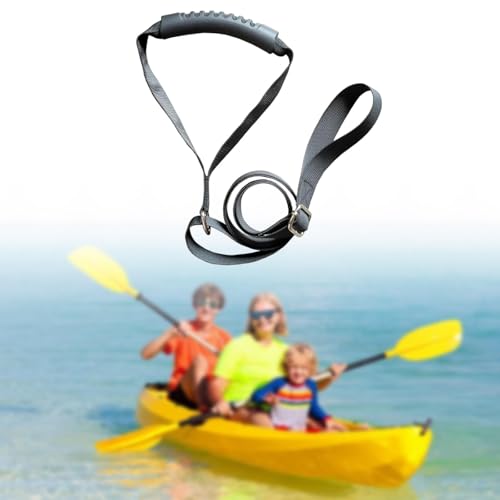 Colaxi Kayak Stand up Assist Strap Pulling Cord Towing Rope with Handle Dragging Accessories Pull Strap Canoe Drag Strap for Kayaker