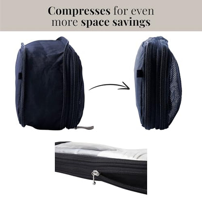 Baggallini Long Compression Cube - Lightweight Compression Packing Cube for Travel - color: French Navy