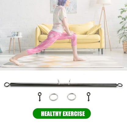 2026 Upgraded Heavy Duty Expandable Spreader Bar – Adjustable PU Straps for Pilates, Yoga - style: Black+BlackLZ