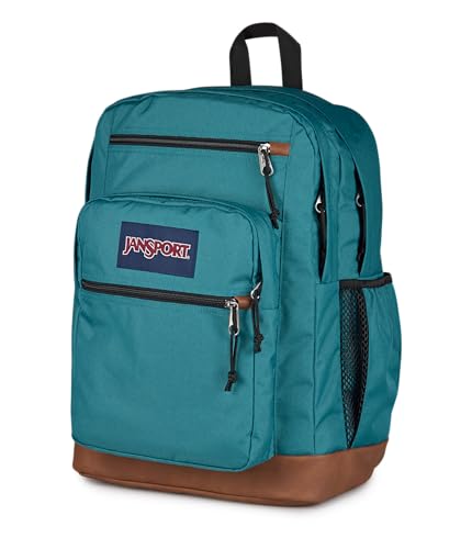 JanSport Cool Backpack with 15-inch Laptop Sleeve, Large Computer Bag Rucksack with 2 Compartments, Ergonomic Straps, Emerald Pool - color: Emerald Pool