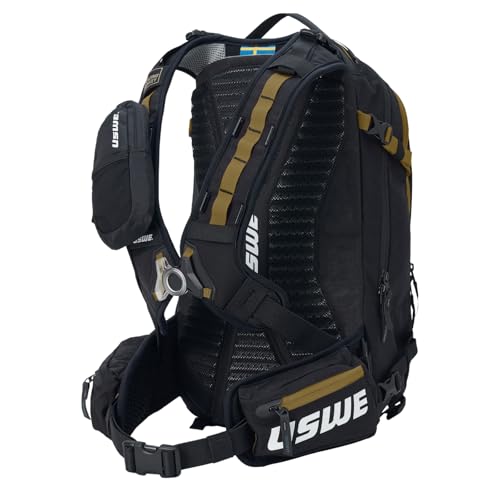 USWE Core Backpack, a High End Daypack for Enduro, Dirtbike, Moto, Black (16L Black/Bronze) - style: 16l Black/Bronze