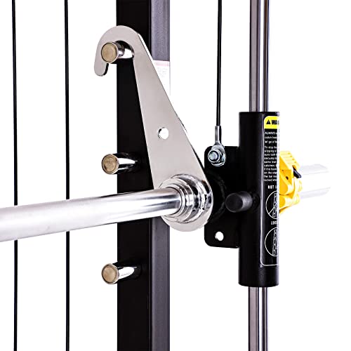 Altas Strength 3059 Smith Machine Home Gym with 1000 lb Capacity and Cables | All-in-one Smith machine with cable system, 1,000 lb capacity, safe solo training, and compact home gym design.