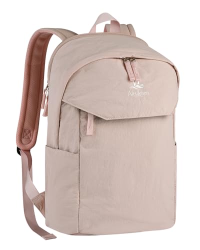 Travel Backpack for Women, Water Resistant 15.6 Inch Laptop Backpack, Lightweight School Bag, Casual Daypack for Commute, College, Travel & Daily Use (Pink) - color: Pink