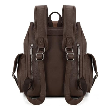 Montana West Wrangler Backpack Purse for Women Hair-on Cowhide Backpacks Western Travel Bags - color: Cowhide Coffee