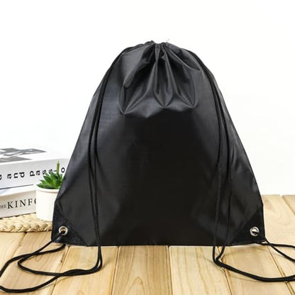 Drawstring Backpack 4PCS Bulk String Backpack Drawstring Bags Sport Gym Cinch Bag Nylon String Bag for Women Men (Black 4PCS) - color: Black 4pcs