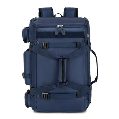Snowboard Skateboard Duffle Bag Backpack for Men Women, 50L Waterproof Sports Gym Bag Carry On Backpack Weekender Overnight for Travel Hiking Camping Fitness Blue - color: Z01-Blue