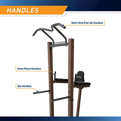Steelbody Industrial Inspired Heavy Duty Home Gym System for Bodybuilding and Strength Training Available for Full Cage, Squat Rack and Power Tower - color: Brown - Power Tower