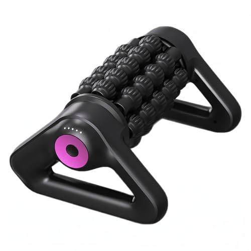 Electric Muscle Roller, 2 in 1 Traingle Massage Roller, 5 Speed Rolling Massager, Rechargeable, Deep Tissue and Muscle Recovery for Legs, Calves, Neck, Foot, Arms, Back
